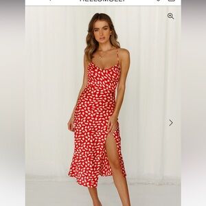 Hello Molly - Happy Hnymn MIDI Dress Red.